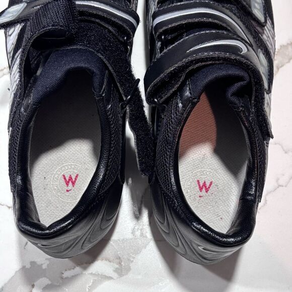Nike Women’s Clip in Carbon Composite Cycling Shoes Black Silver Size 8 EU 39 - Picture 9 of 12